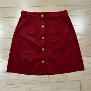 Wilfred Free Suede Miniskirt